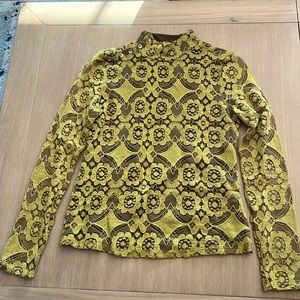 Maeve lace, size small too in mustard color from Anthropologie. Worn once.